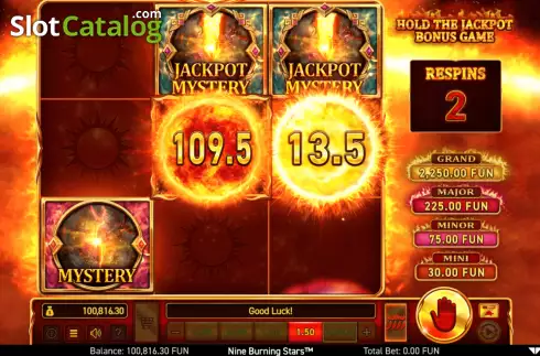 Скрин7. 9 Burning Stars слот