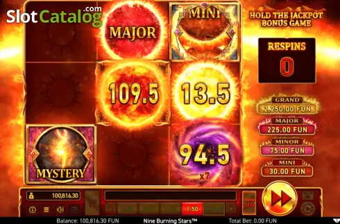 Скрин9. 9 Burning Stars слот