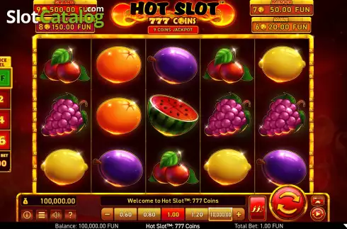 Скрин3. Hot Slot: 777 Coins слот