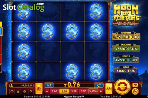 Скрин4. Moon of Fortune слот