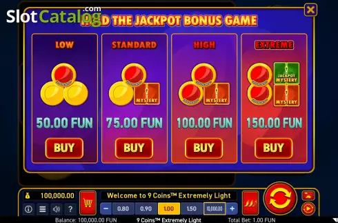 Скрин4. 9 Coins Extremely Light слот