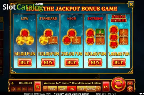 Скрин4. 9 Coins Grand Diamond Edition слот