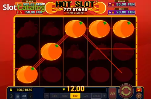 Скрин4. Hot Slot: 777 Stars Extremely Light слот