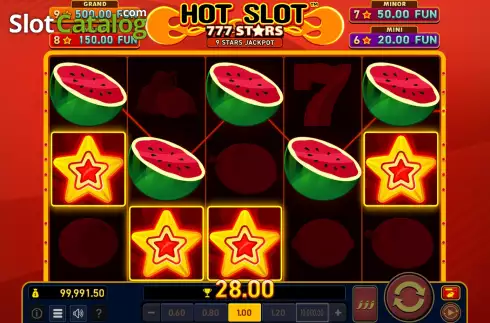 Скрин7. Hot Slot: 777 Stars Extremely Light слот