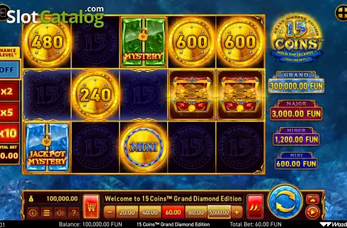 Скрин1. 15 Coins Grand Diamond Edition слот