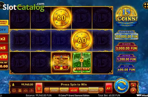 Скрин2. 15 Coins Grand Diamond Edition слот