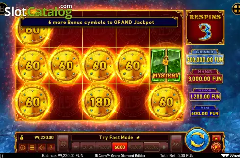Скрин7. 15 Coins Grand Diamond Edition слот