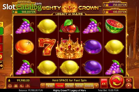Скрин2. Mighty Crown: Legacy of Mars слот