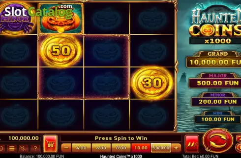Скрин2. Haunted Coins X1000 слот