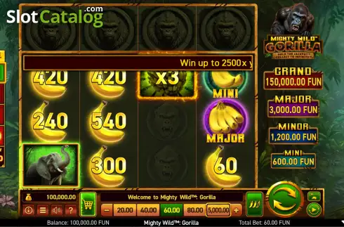 Скрин2. Mighty Wild: Gorilla слот