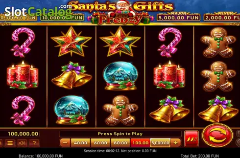 Скрин2. Santa's Gifts Frenzy слот