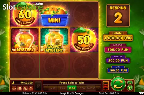 Скрин3. Magic Fruits: Oranges слот