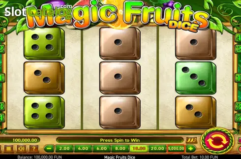 Скрин2. Magic Fruits Dice слот