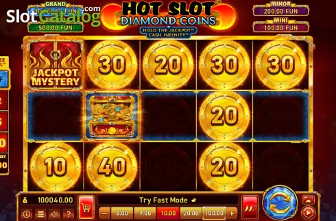 Скрин2. Hot Slot: Diamond Coins слот