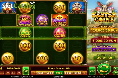 Скрин2. Easter Coins слот