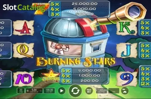 Скрин6. Burning Stars (Wazdan) слот
