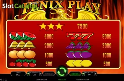 Скрин2. Fenix Play слот
