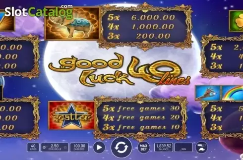 Скрин5. Good Luck 40 слот