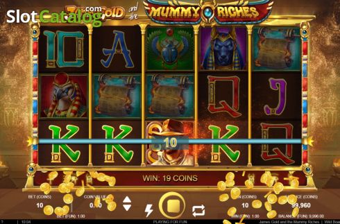 Скрин3. James Gold and the Mummy Riches слот