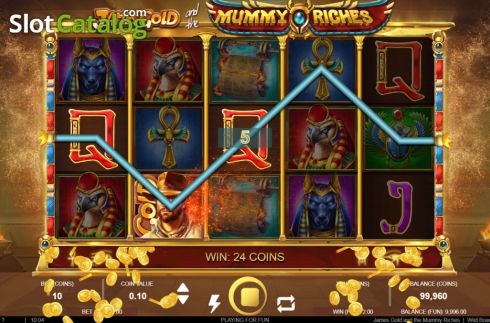 Скрин4. James Gold and the Mummy Riches слот