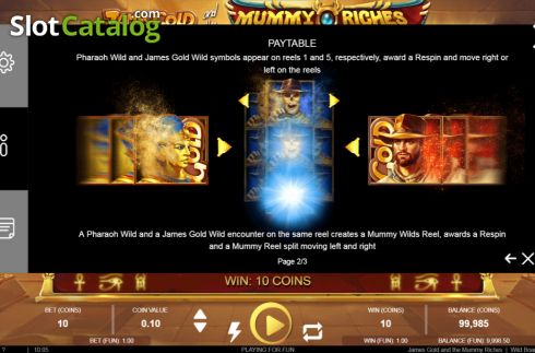 Скрин6. James Gold and the Mummy Riches слот
