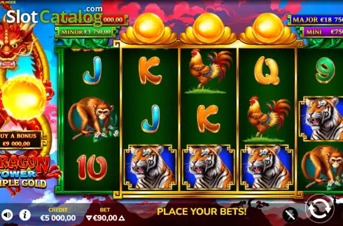 Скрин2. Dragon Power Triple Gold (Wild Streak Gaming) слот