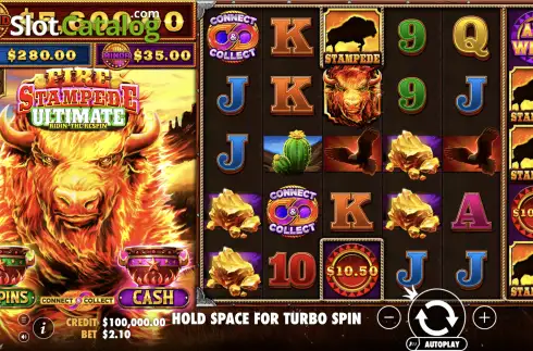 Скрин2. Fire Stampede Ultimate слот