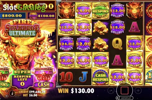 Скрин3. Fire Stampede Ultimate слот