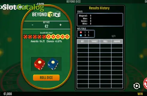 Скрин2. Beyond Dice слот