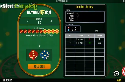 Скрин3. Beyond Dice слот