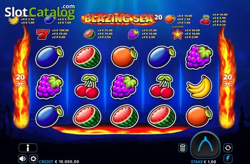 Скрин2. Blazing Sea 20 слот