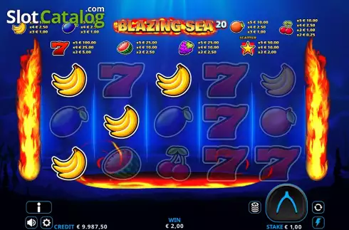Скрин5. Blazing Sea 20 слот