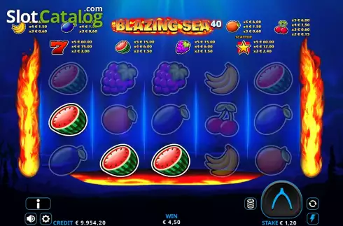 Скрин3. Blazing Sea 40 слот