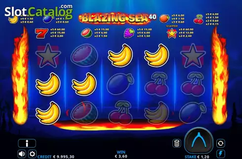 Скрин4. Blazing Sea 40 слот