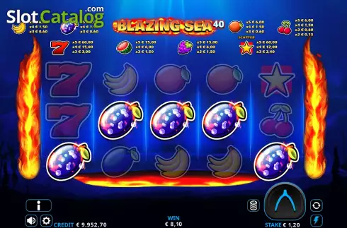 Скрин5. Blazing Sea 40 слот