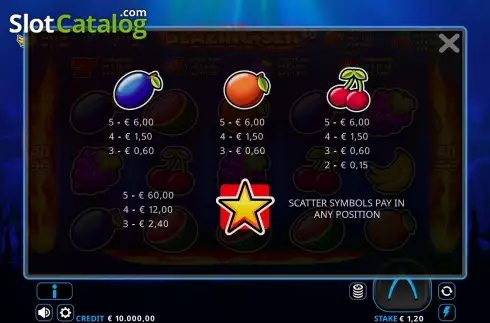 Скрин7. Blazing Sea 40 слот