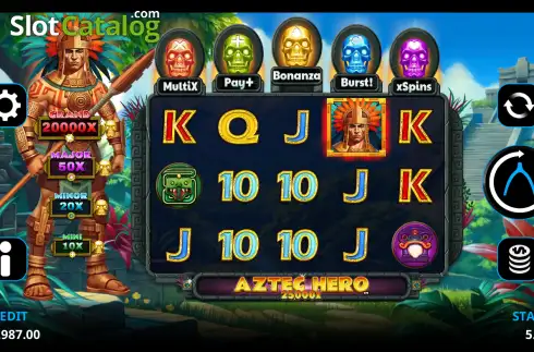Скрин2. Aztec Hero слот