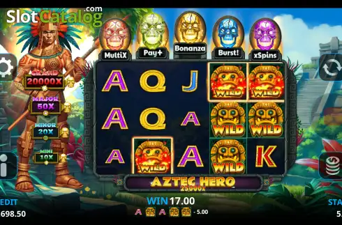 Скрин3. Aztec Hero слот