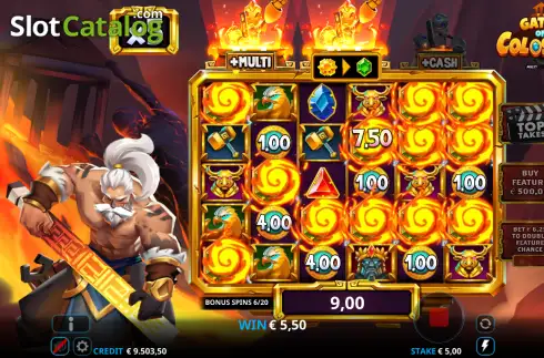 Скрин3. Gates of Colossus MultiChase слот