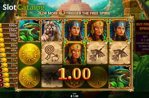 Скрин3. Incan Treasures слот
