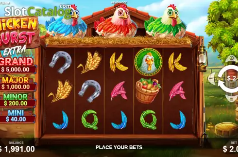 Скрин2. Chicken Burst Extra слот