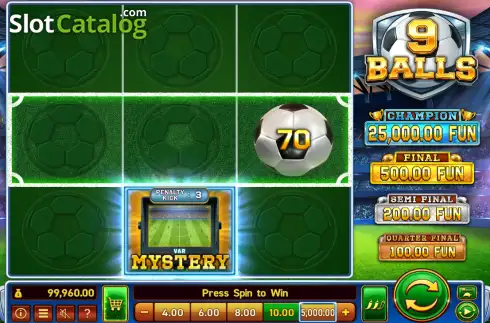 Скрин2. 9 Balls слот