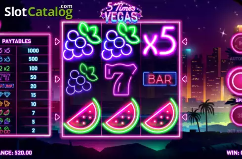 Скрин6. 5 Times Vegas слот