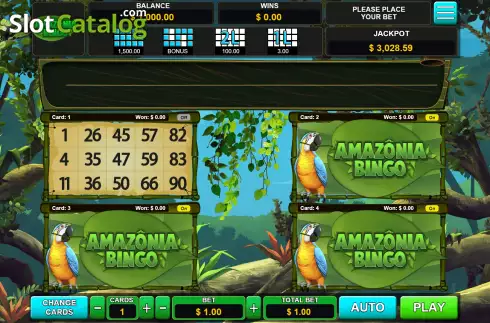 Скрин2. Amazonia Bingo слот