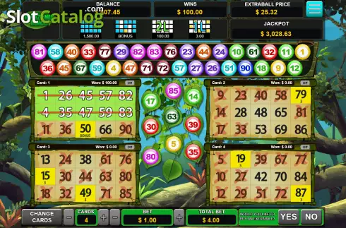 Скрин4. Amazonia Bingo слот