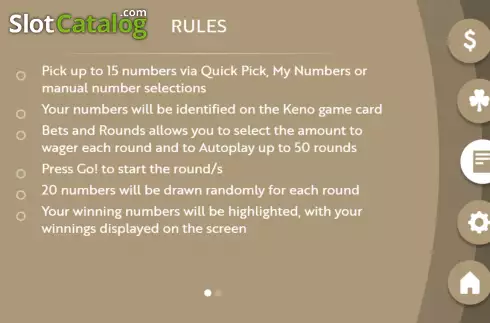 Скрин7. Keno Draw (Woohoo) слот