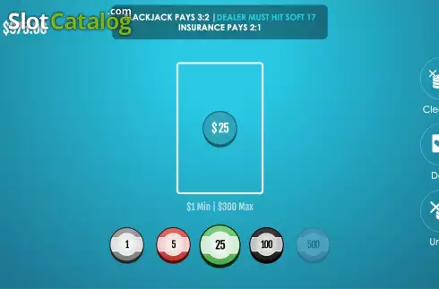 Скрин2. Single Deck Blackjack (Woohoo) слот