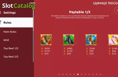 Скрин9. Savannah Treasures слот