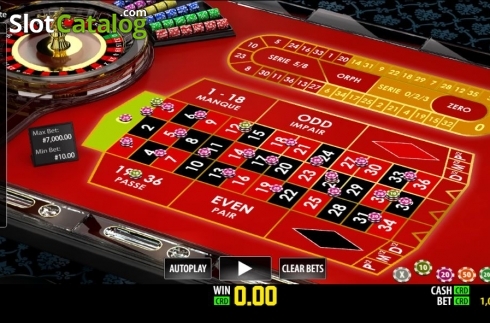 Скрин2. French Roulette Privee слот