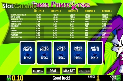 Скрин2. Joker Poker Kings HD слот